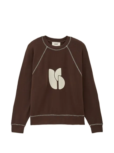 Ba&Sh logo-patch raglan-sleeve sweat