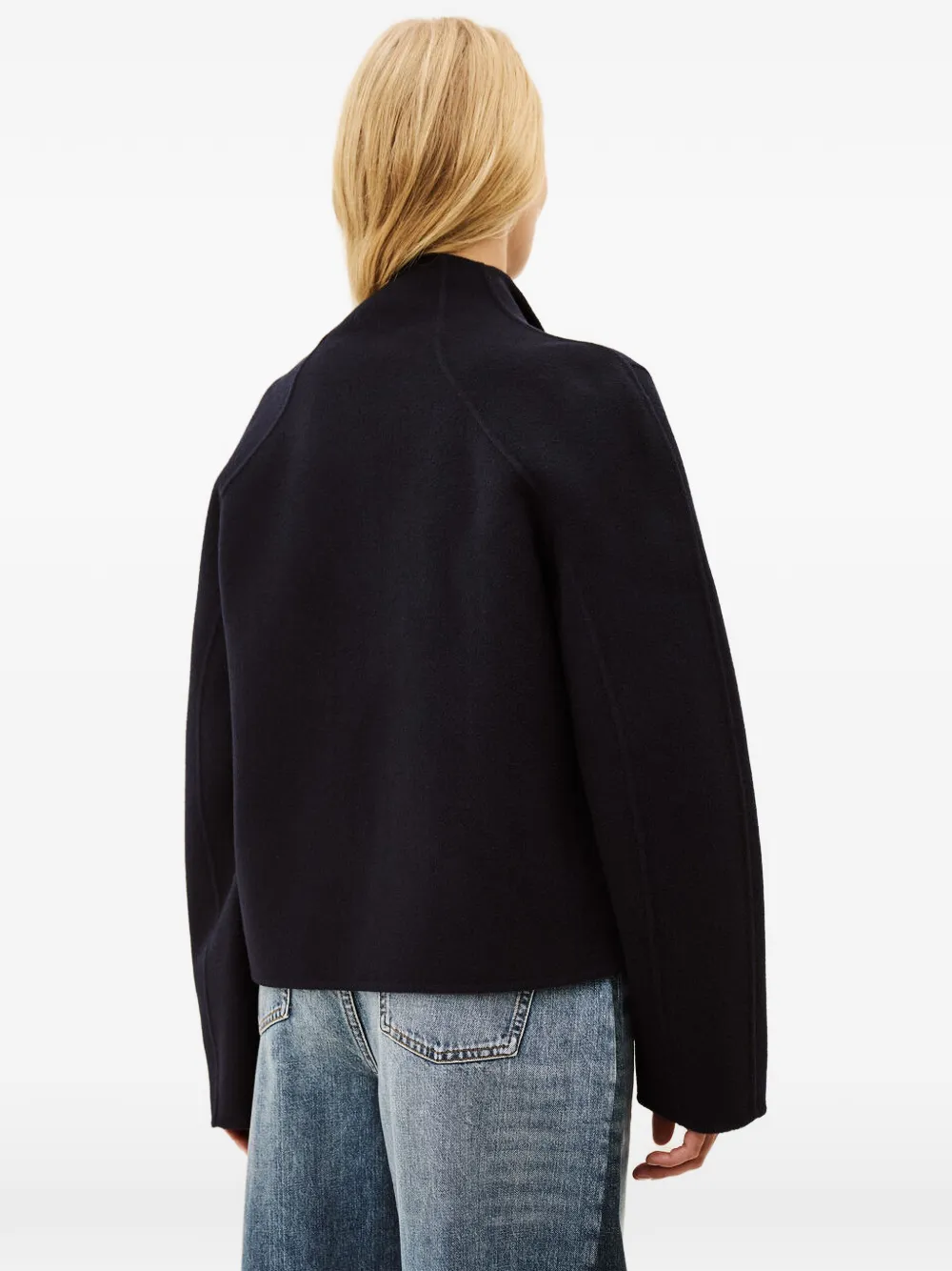 Ba&Sh Kemelia asymmetric button-fastening coat Blauw