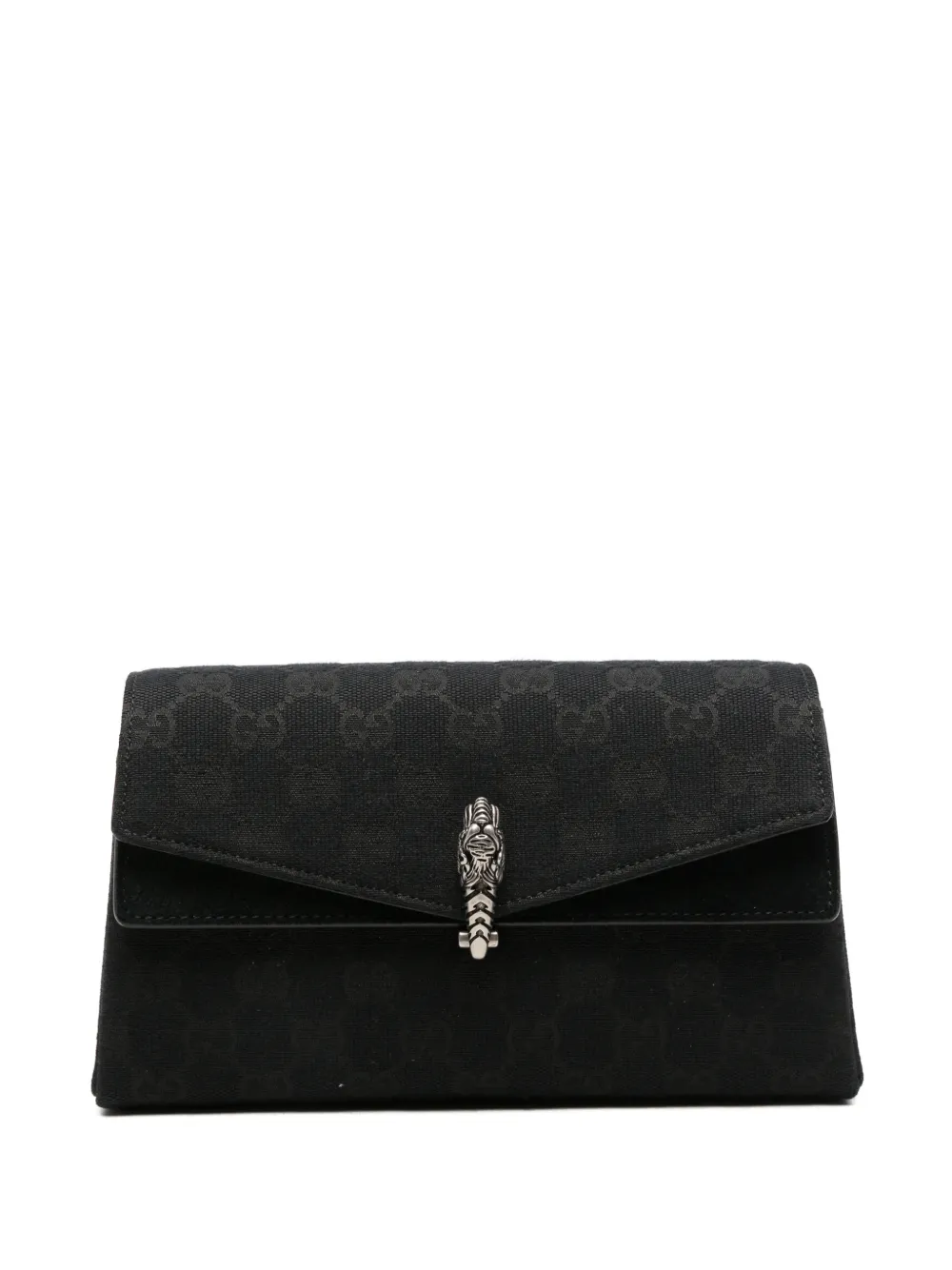 Gucci small Dionysus GG canvas clutch bag - Nero