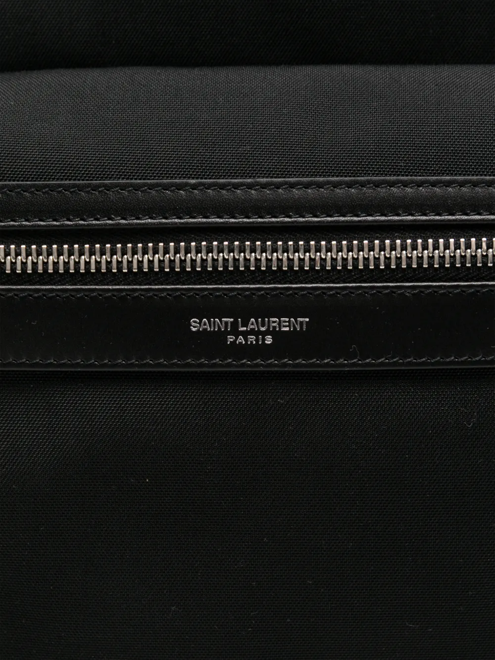Saint Laurent シティ レザートリム バックパック | ブラック