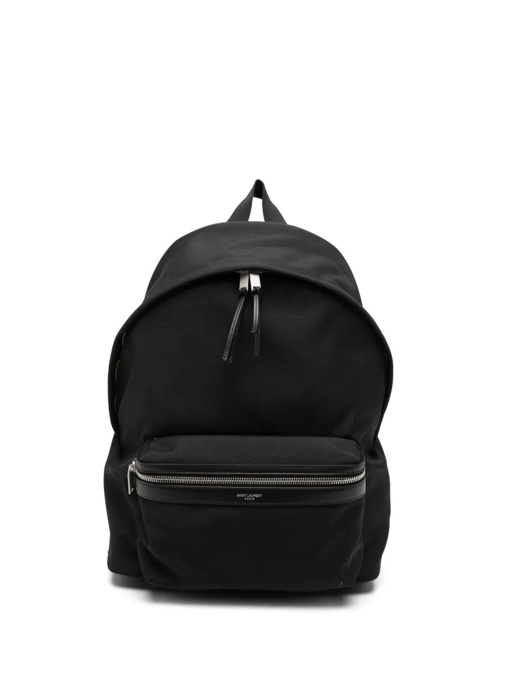 Saint Laurent City backpack in canvas, nylon and leather - Nero