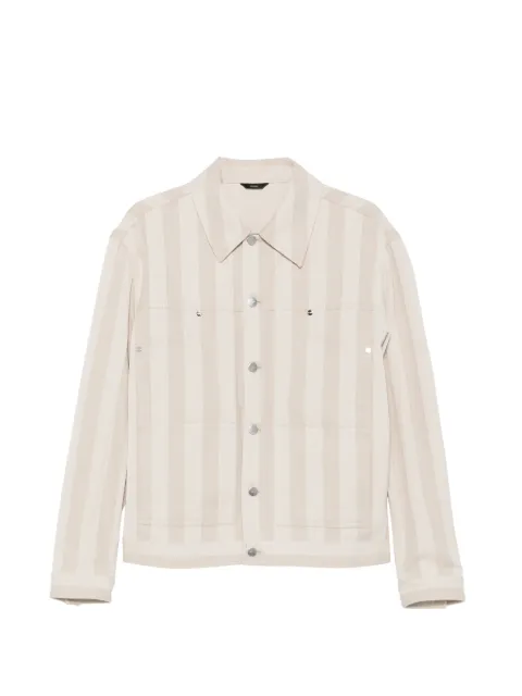 FENDI vertical-stripe denim jacket