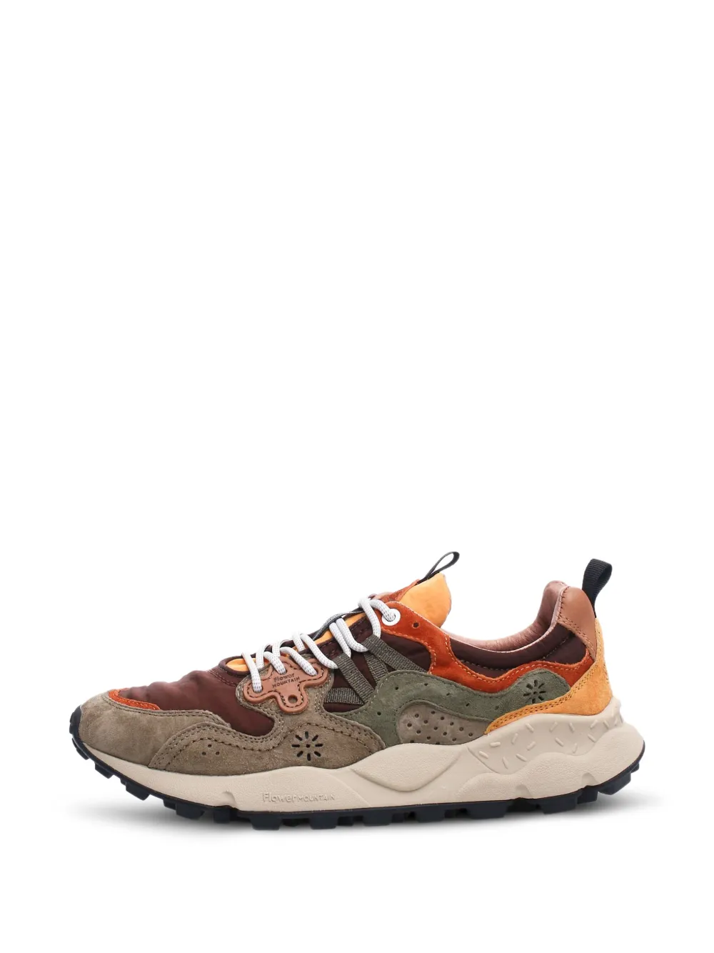 FLOWER MOUNTAIN Yamano 3 panelled sneakers - Braun