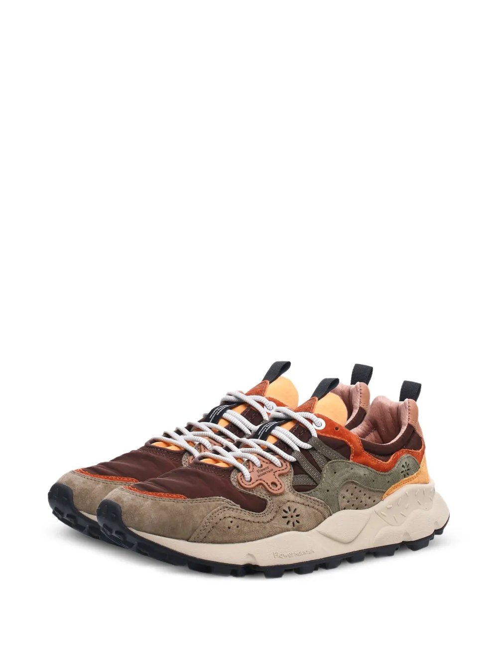FLOWER MOUNTAIN Yamano 3 panelled sneakers Bruin