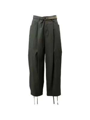 Sacai ワイド カーゴパンツ | グリーン | FARFETCH JP