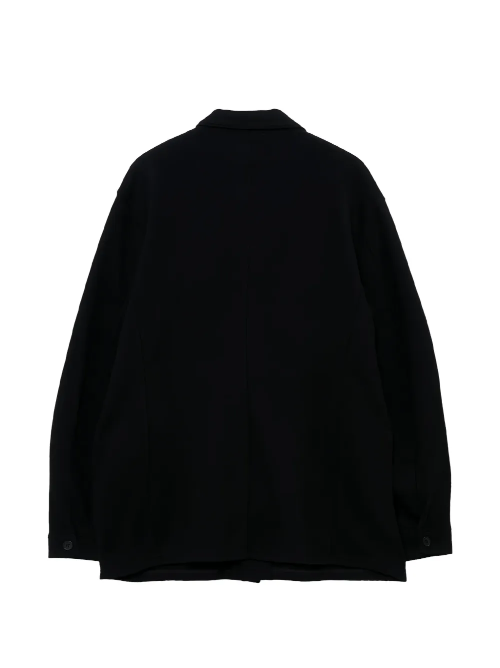 Yohji Yamamoto Jack met opgestikte zak Zwart