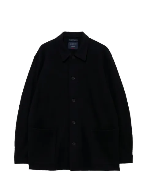 Yohji Yamamoto button-up patch-pocket jacket