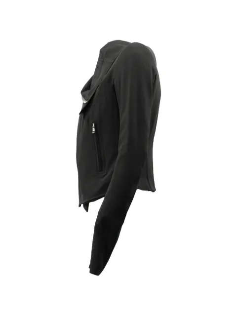 Rick Owens asymmetric-zip funnel-neck jacket