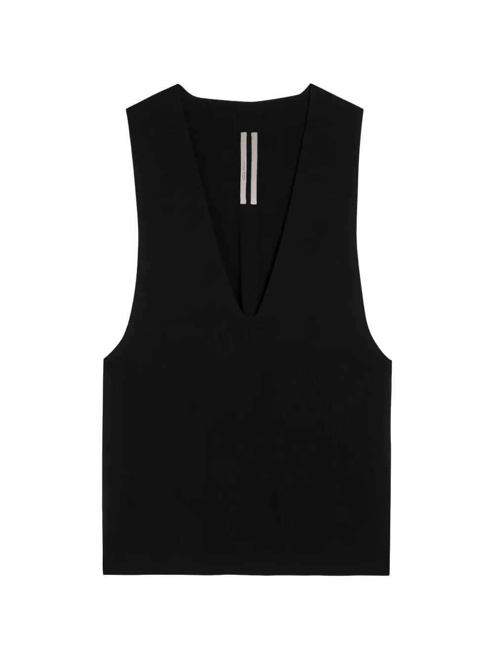 Rick Owens V-neck sleeveless sweater - Nero