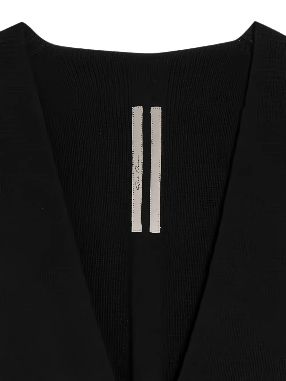 Rick Owens Mouwloze trui met V-hals Zwart