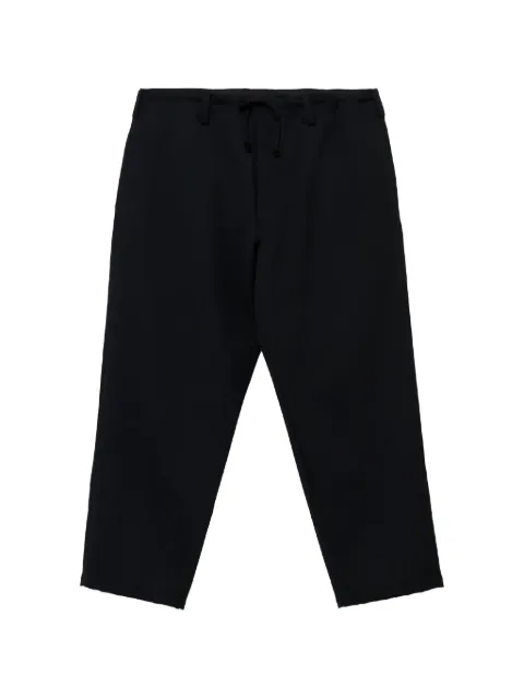 Yohji Yamamoto Re Army Gaberdine Standart drawstring-waist trousers