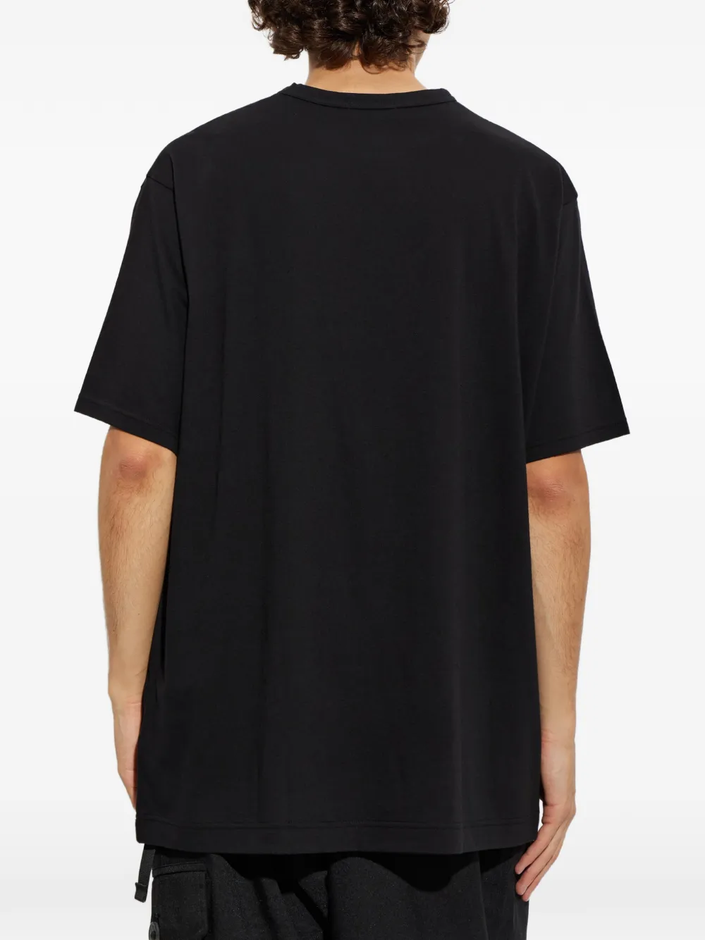 Yohji Yamamoto T-shirt met grafische print Zwart