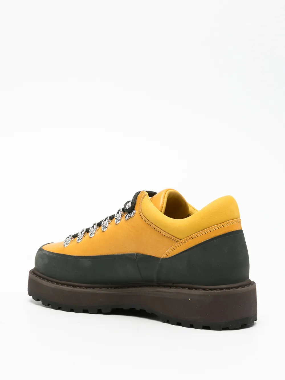 Diemme Cornaro lace-up leather hiking boots Geel
