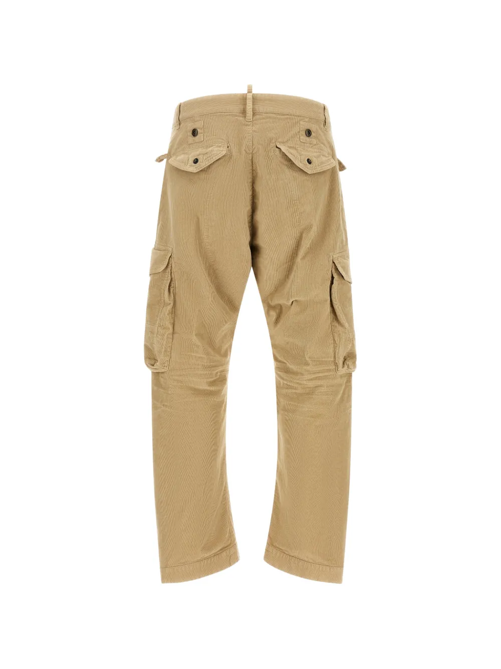 DSQUARED2 Ribfluwelen cargo broek met meerdere zakken Beige