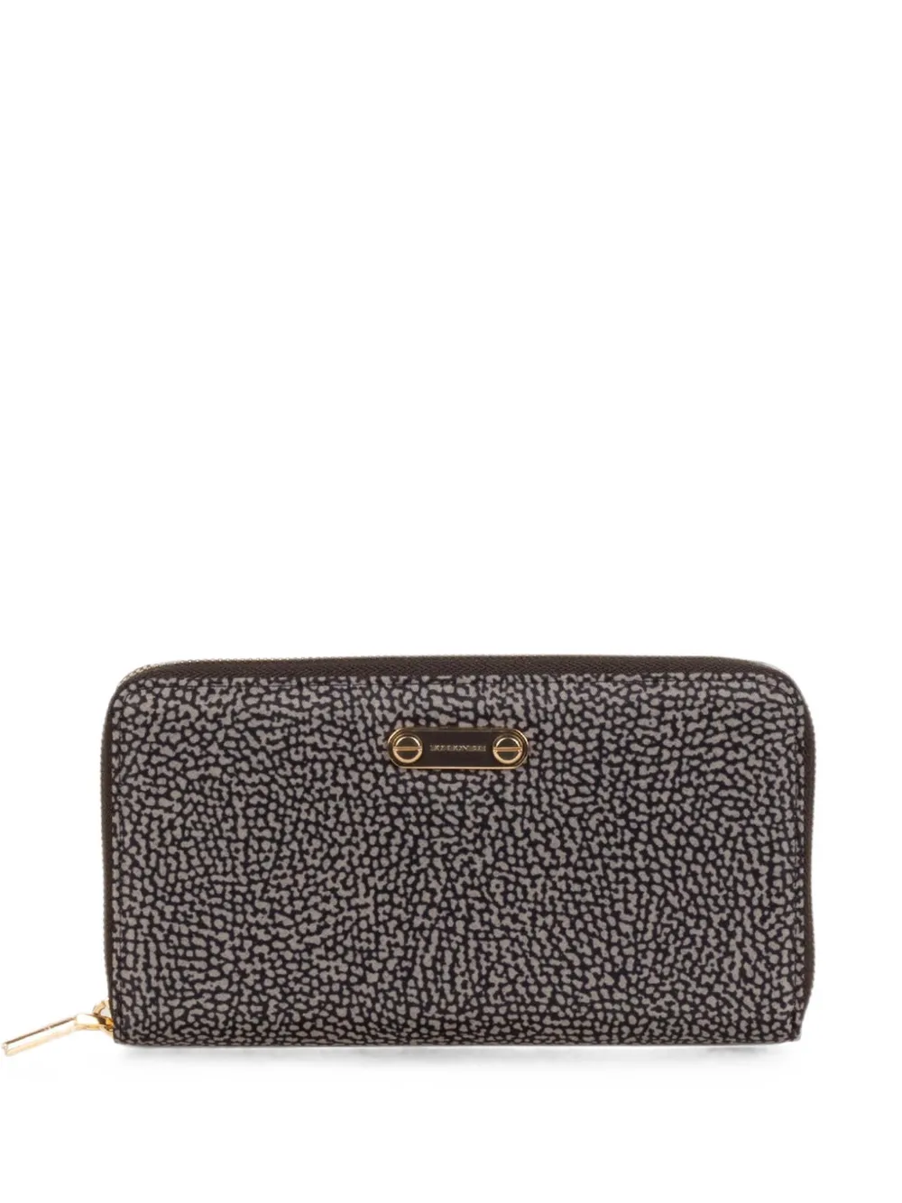 Borbonese O.P. wrap-around zip wallet - Grau
