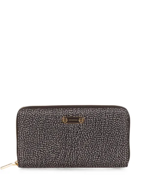 Borbonese O.P. wrap-around zip wallet