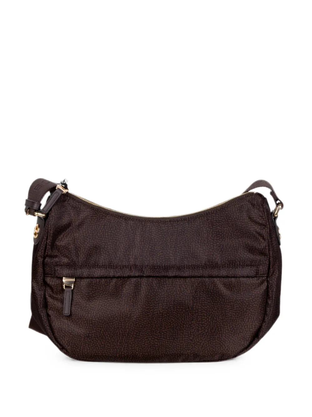 Borbonese Eye-of-the-partridge-print Shoulder Bag In 褐色