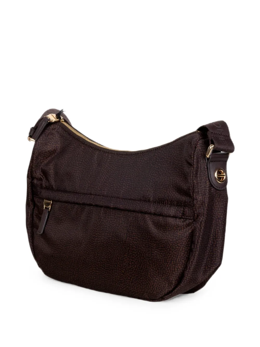 Borbonese Schoudertas met Eye-of-the-Pattridge print Bruin