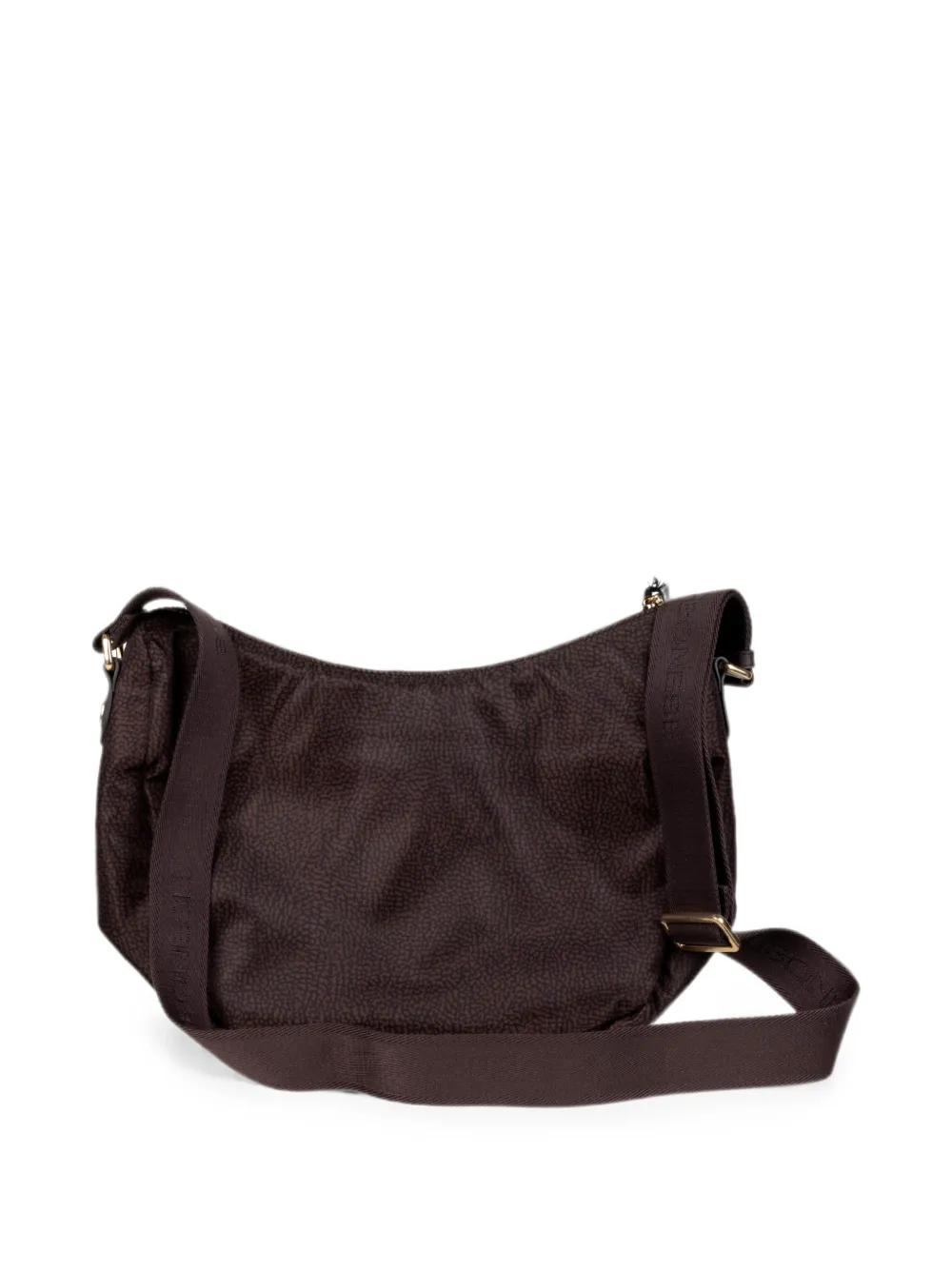Borbonese Schoudertas met Eye-of-the-Pattridge print Bruin