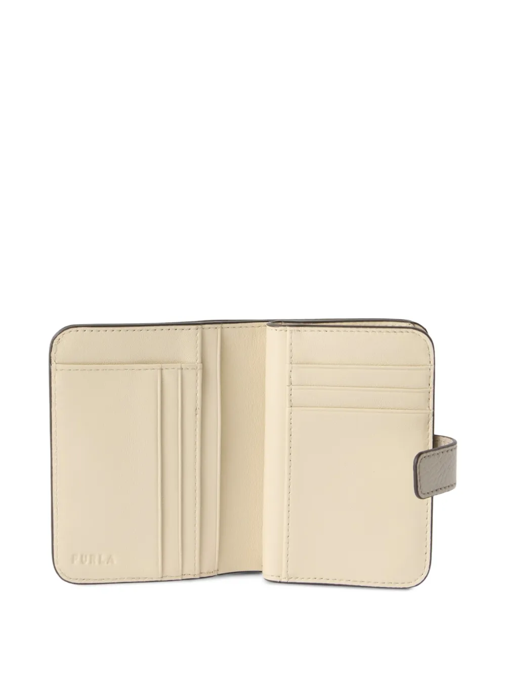 Furla Portemonnee met logoplakkaat Grijs