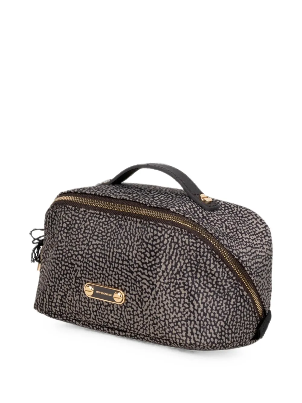 Borbonese Clutch met O.P. print Grijs