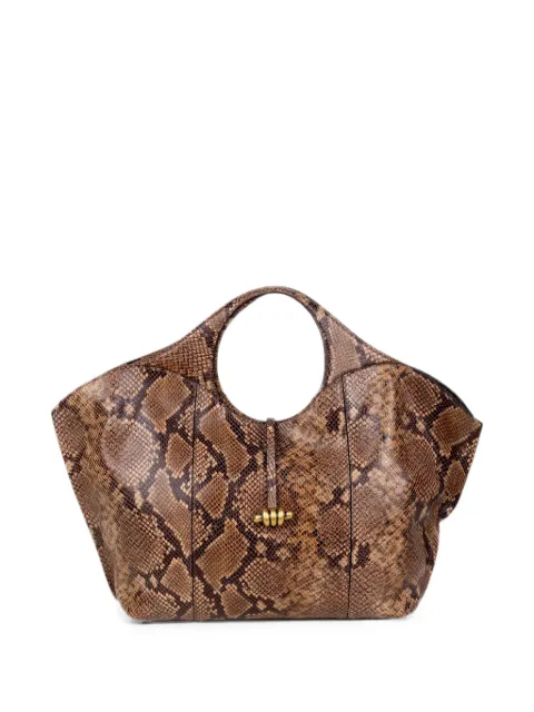 GIANNI CHIARINI snake-effect leather tote bag