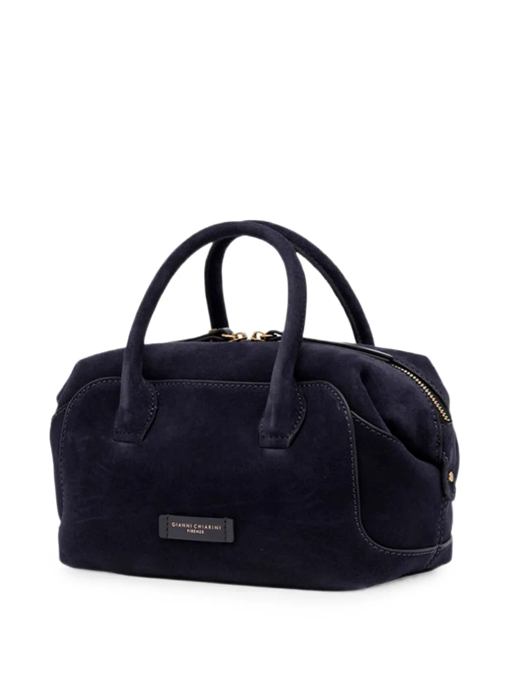 GIANNI CHIARINI Gemma suede-finish logo-plaque tote bag · OS