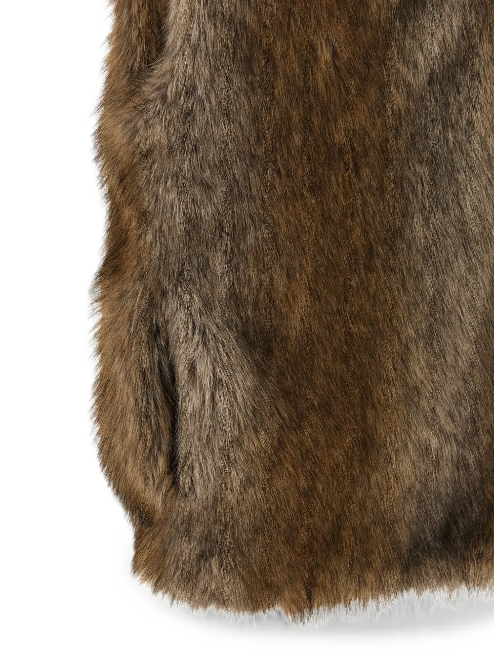 B&B COUTURE Brigitte jack van imitatiebont Bruin
