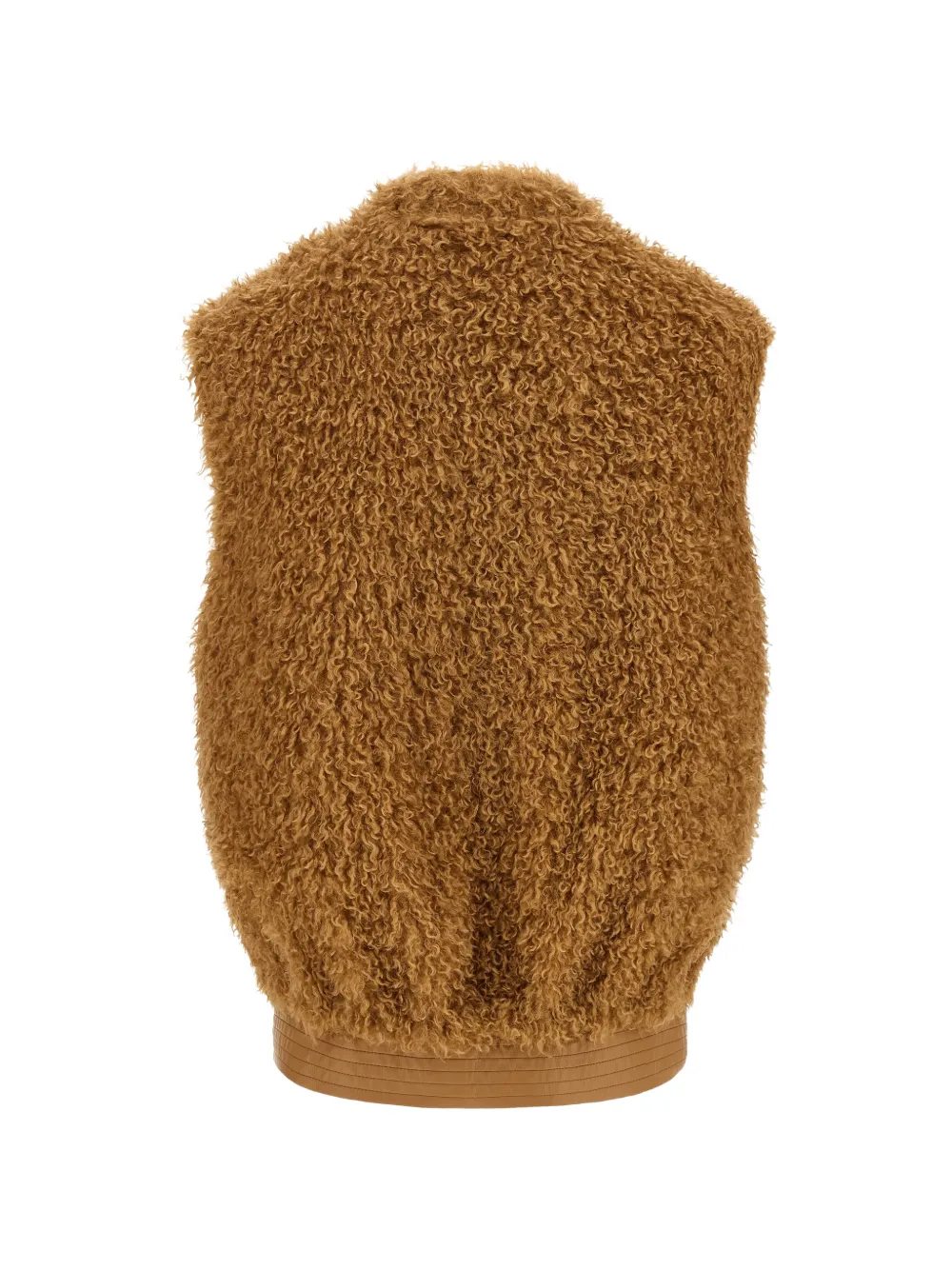 TWINSET Top met dubbele rij knopen en teddy-effect Bruin