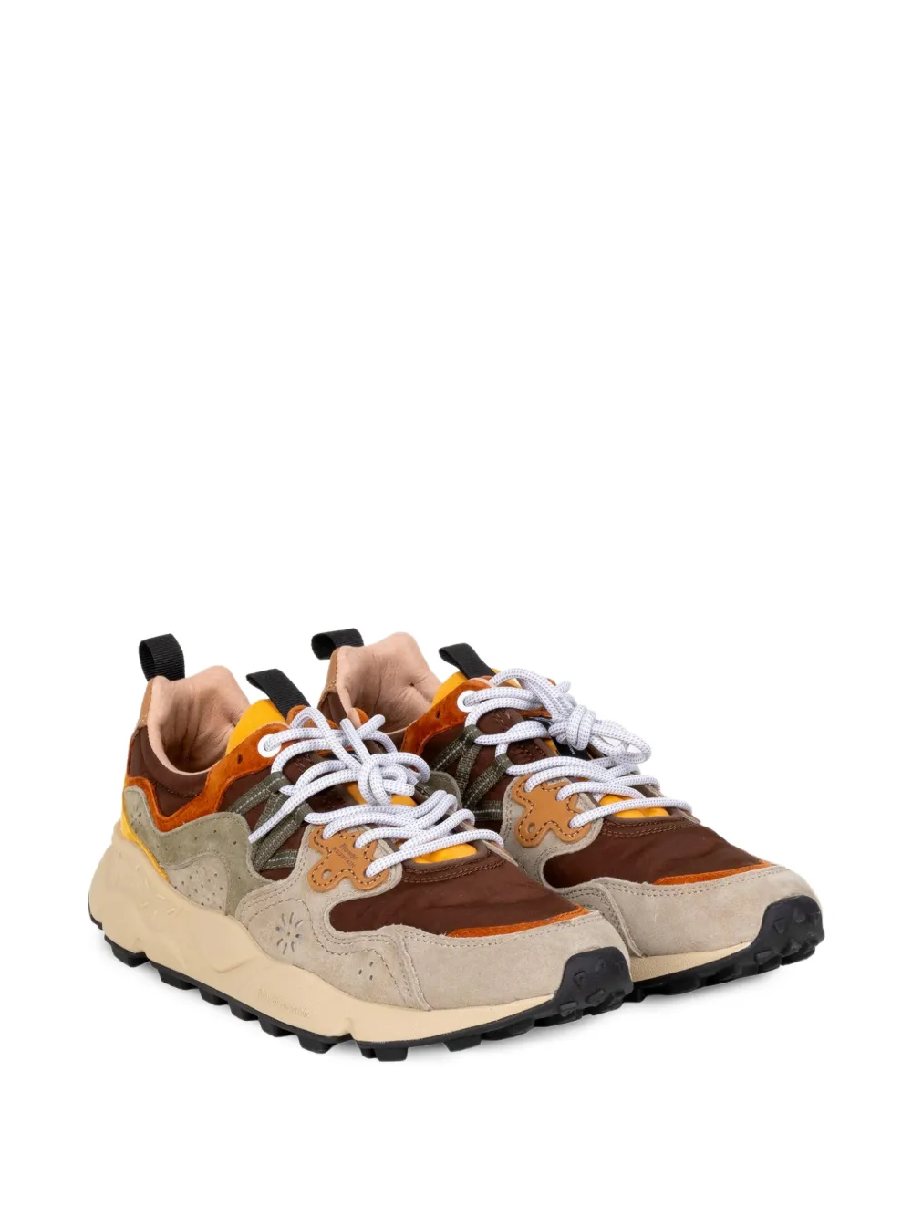 FLOWER MOUNTAIN Yamano panelled sneakers Bruin