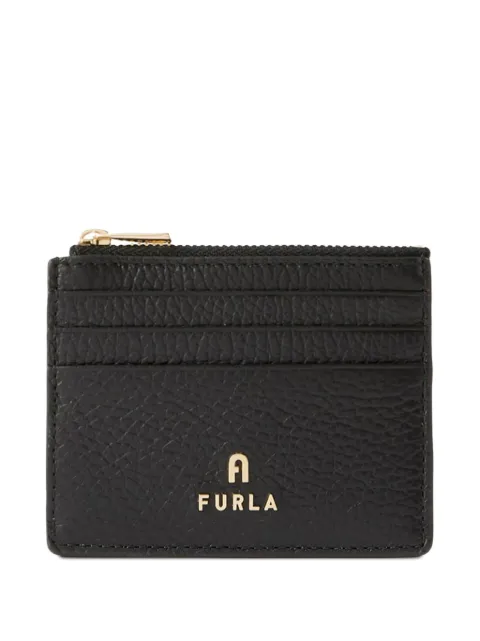 Furla logo-plaque zipped cardholder