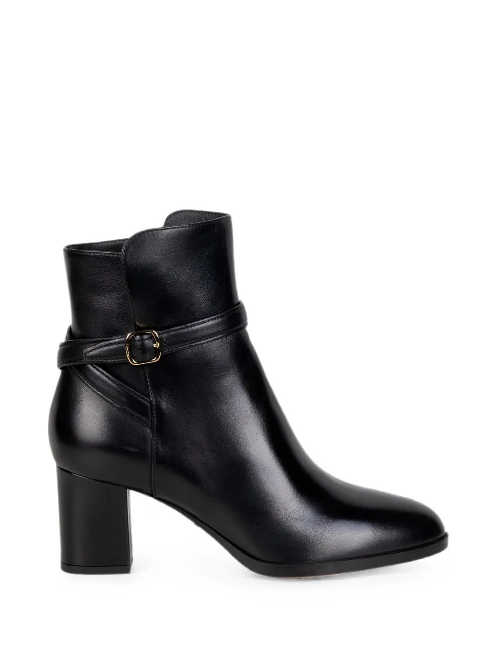 Santoni buckle-strap ankle boots Zwart