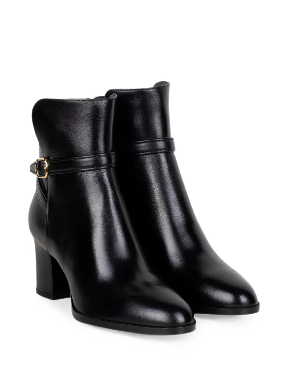 Santoni Enkellaarzen met gesp Zwart