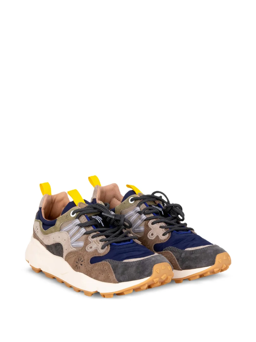 FLOWER MOUNTAIN Yamano 3 panelled sneakers Bruin