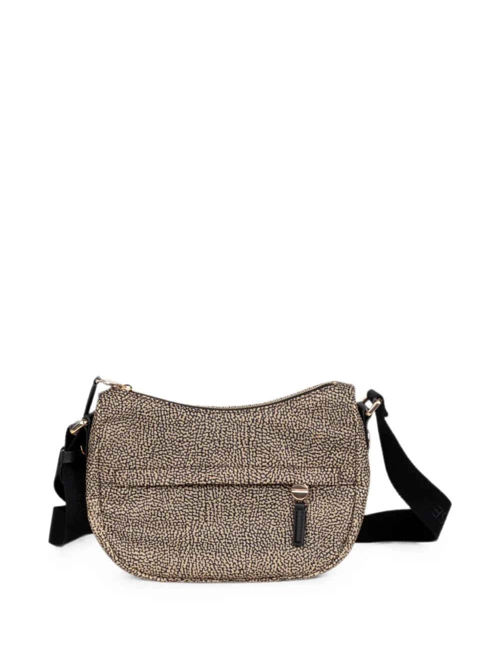 Borbonese Schoudertas met OP-print Beige