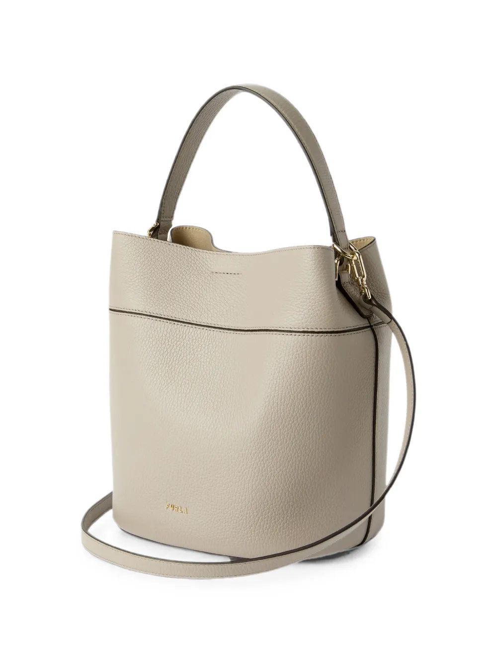 Furla Amelia leren bucket-tas Grijs