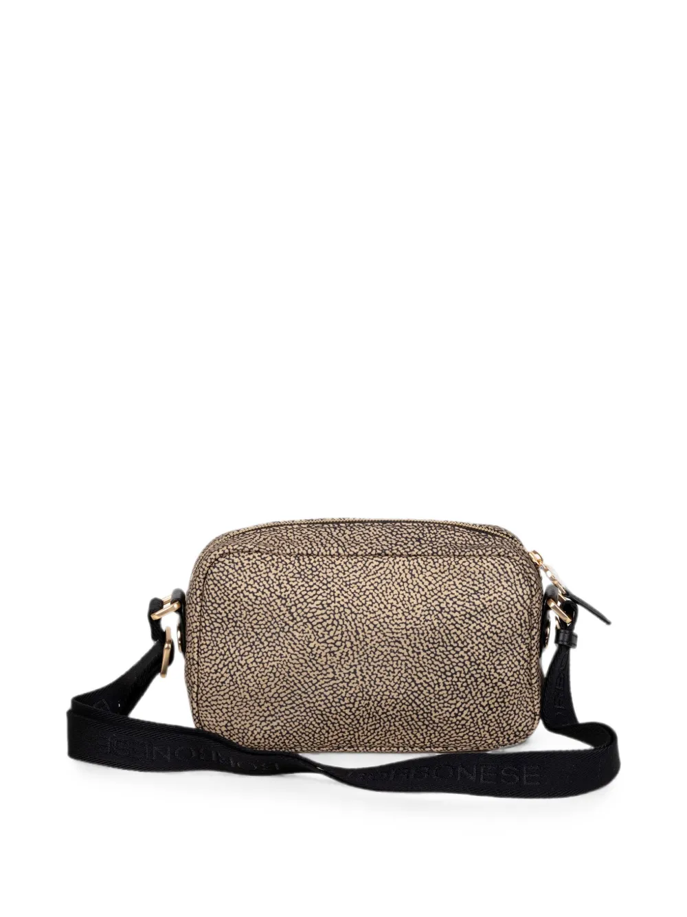 Borbonese Schoudertas met OP-print Beige