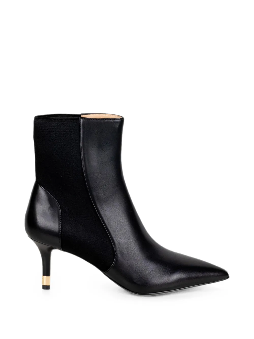 Furla pointed-toe panelled boots Zwart