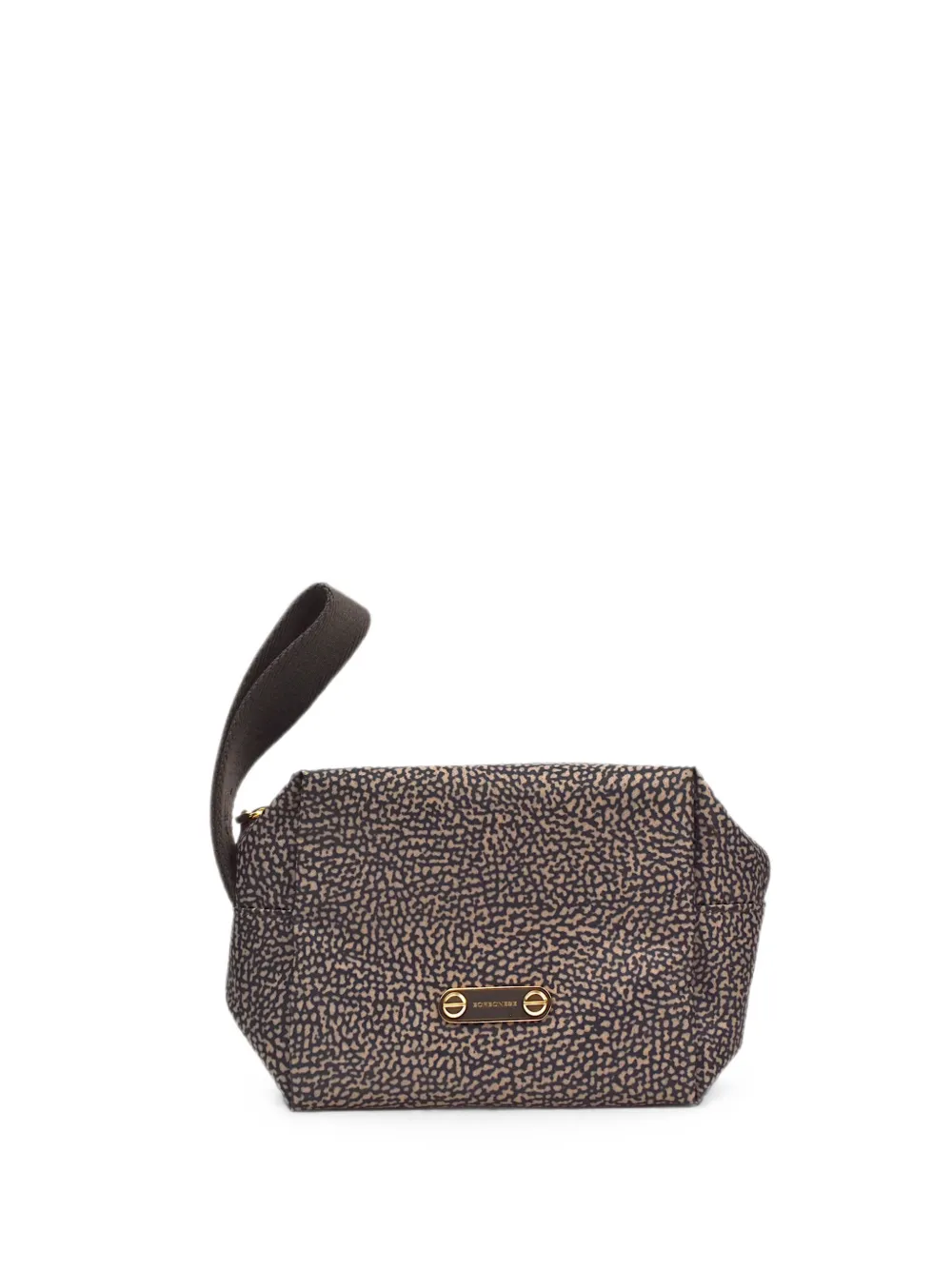 Borbonese Clutch met O.P. print Bruin