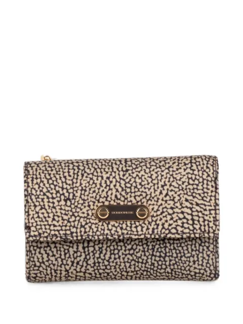 Borbonese OP Naturale logo-plaque wallet