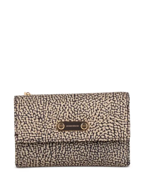 Borbonese OP Naturale logo-plaque wallet