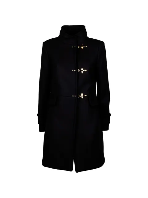 Fay toggle-fastening funnel-neck coat