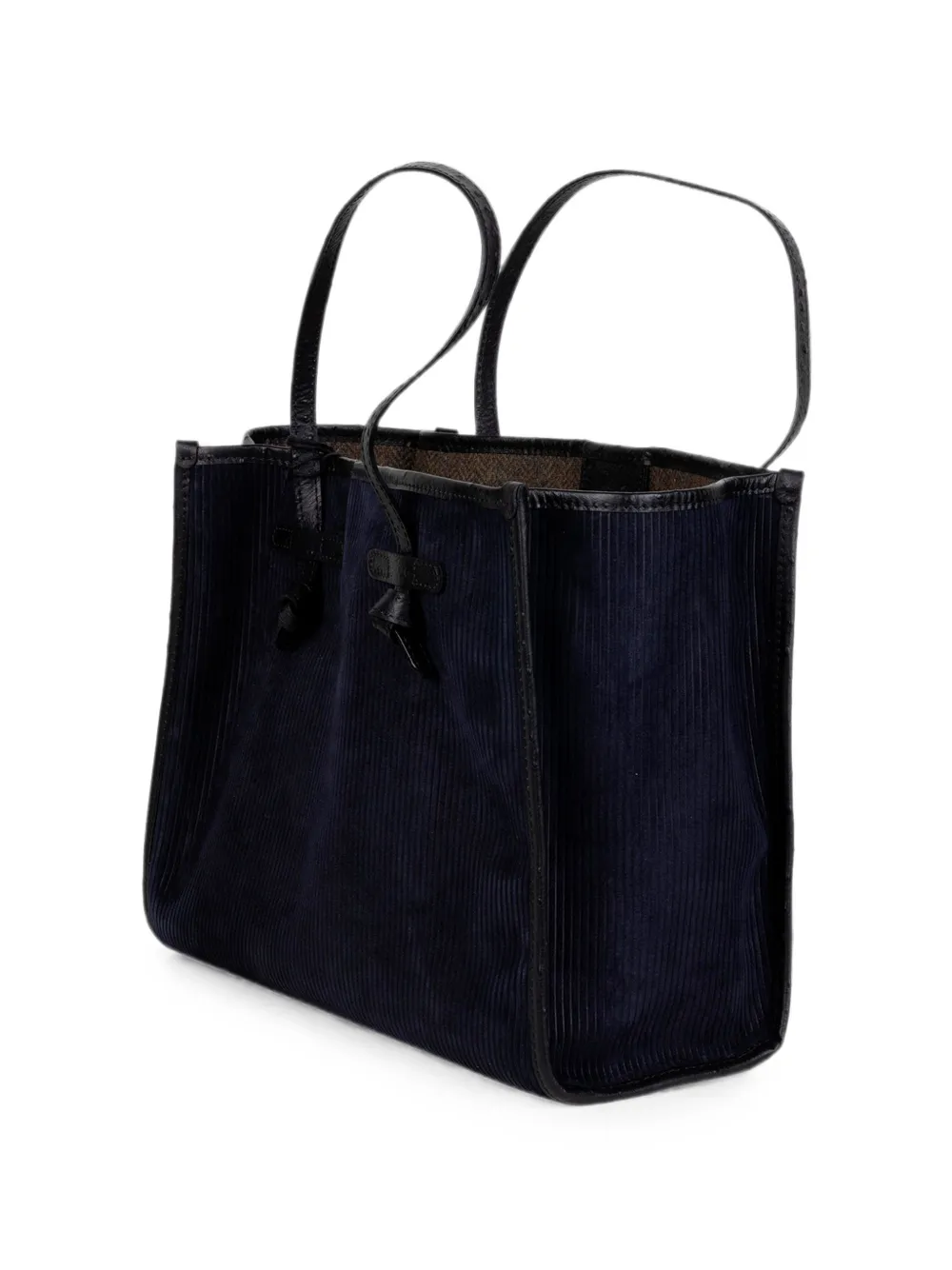GIANNI CHIARINI Marcella shopper met ribfluwelen effect Blauw