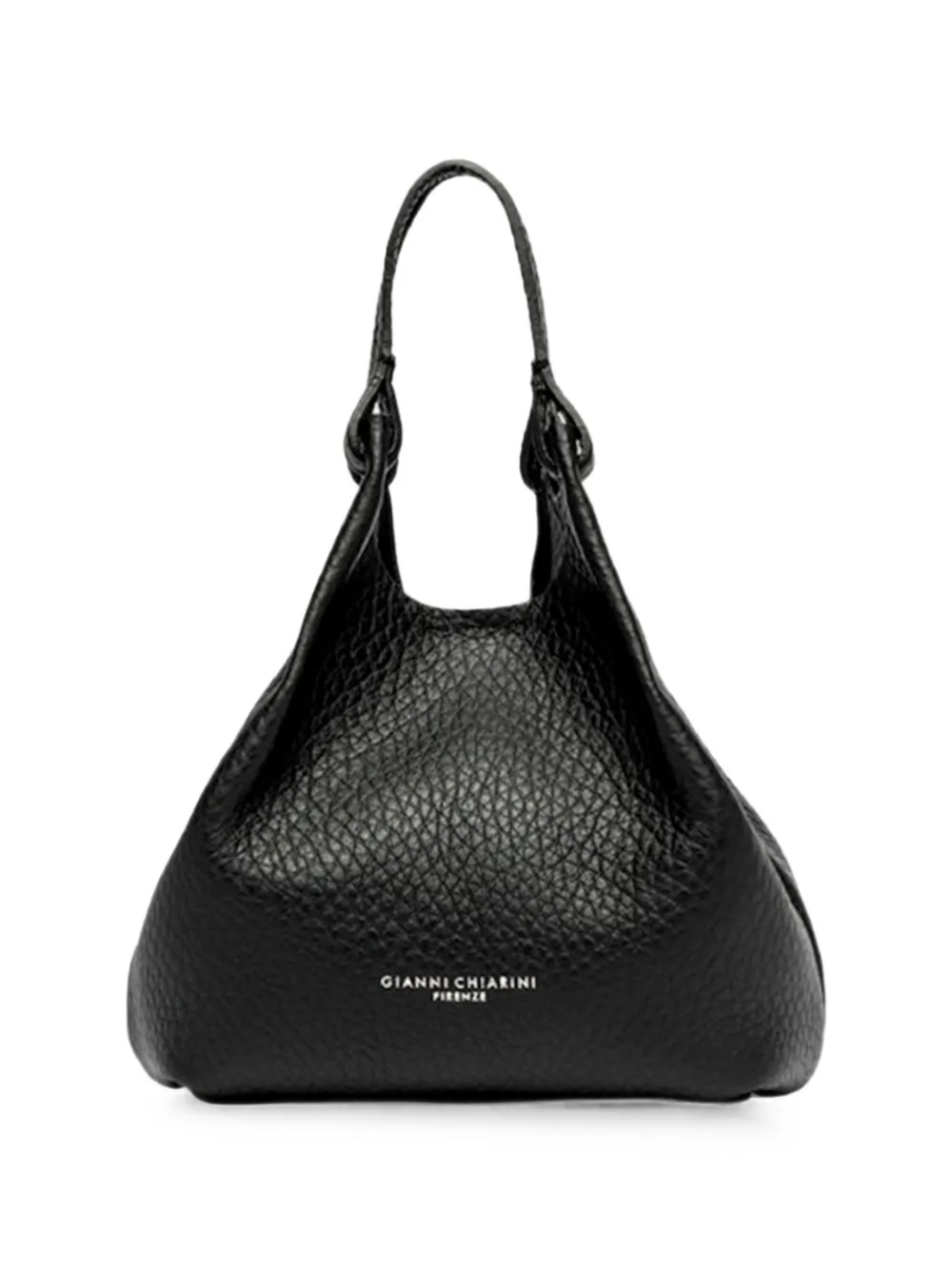 GIANNI CHIARINI Dua grained leather tote bag - Nero