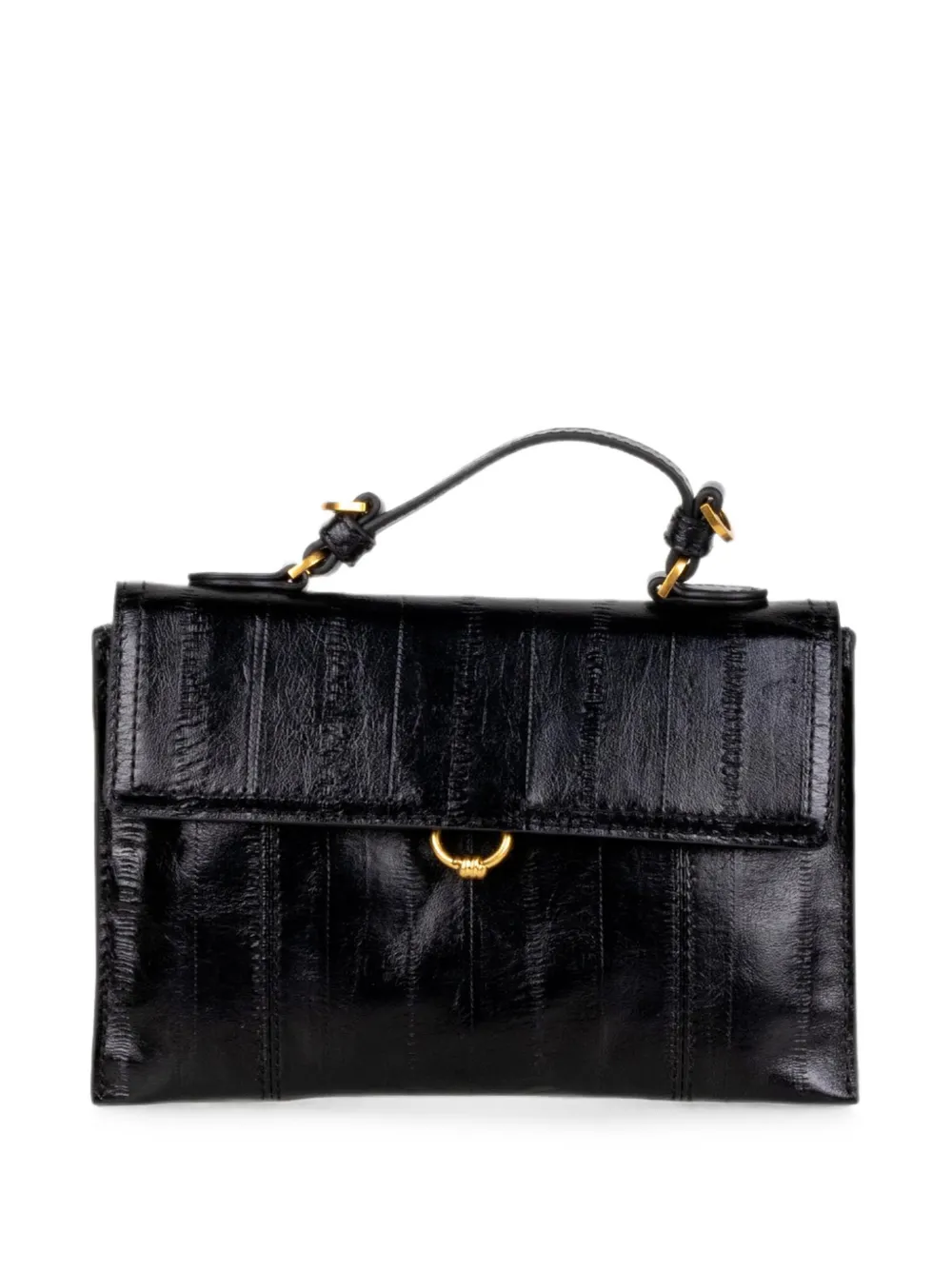 Gianni Chiarini Panelled Leather Shoulder Bag In Black