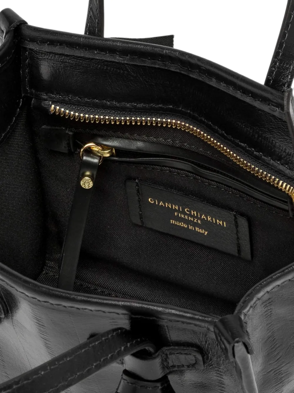 GIANNI CHIARINI Miss Marcella shopper met geknoopt detail Zwart