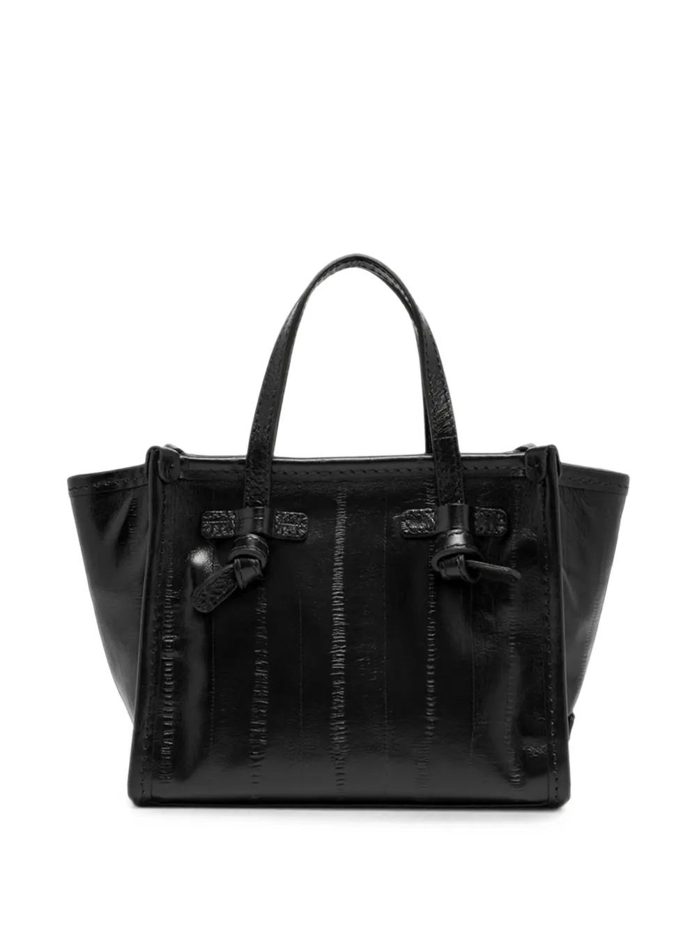 GIANNI CHIARINI Miss Marcella shopper met geknoopt detail Zwart