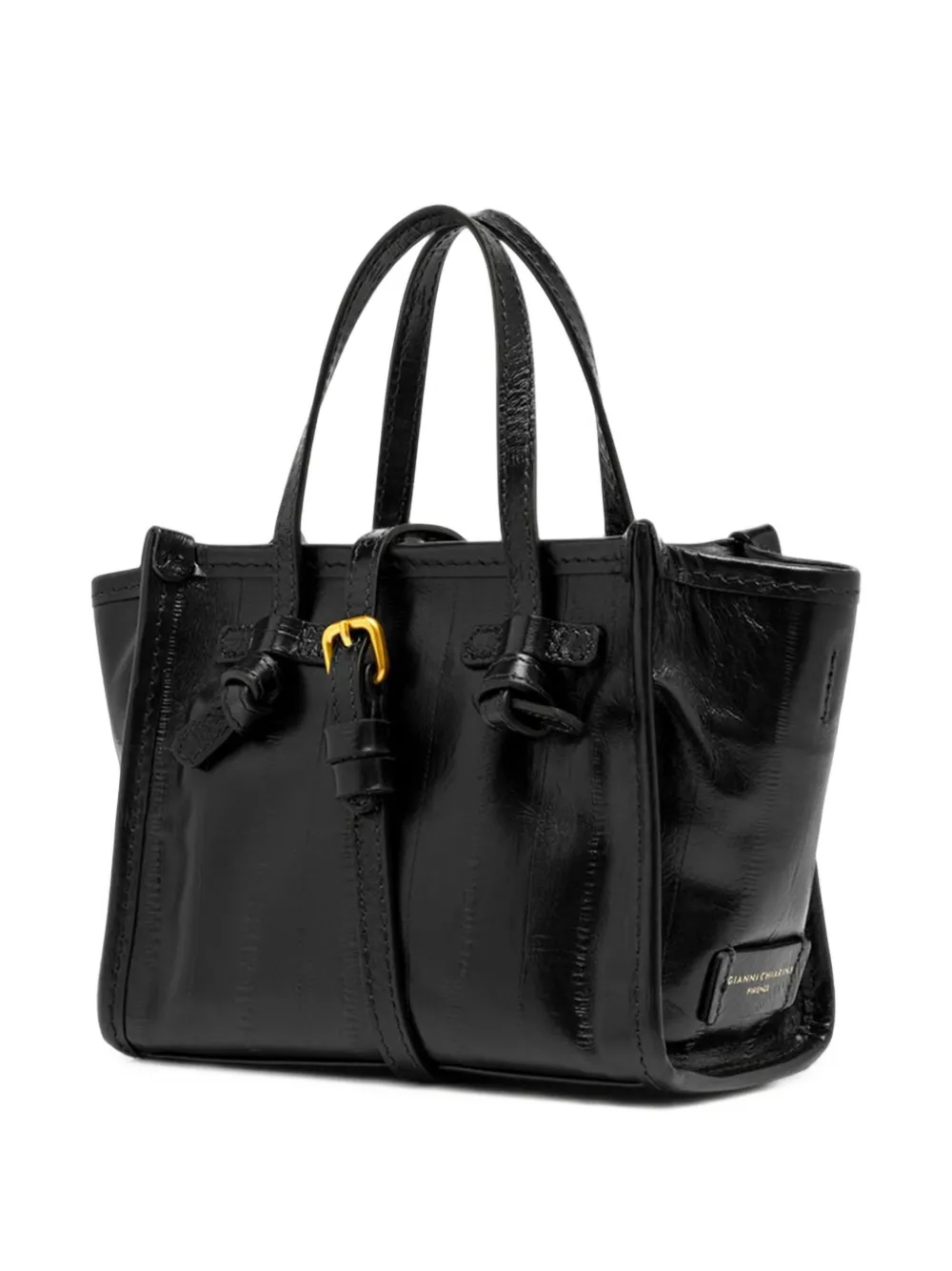GIANNI CHIARINI Miss Marcella shopper met geknoopt detail Zwart