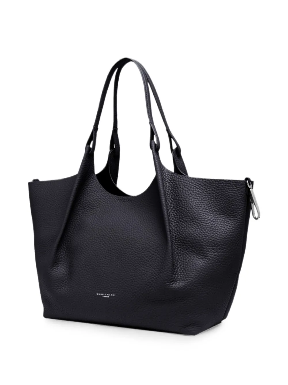GIANNI CHIARINI Dua shopper van bewerkt leer Blauw