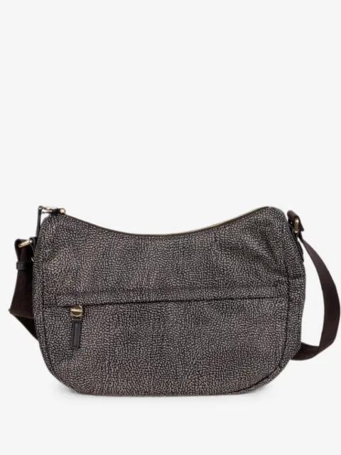 Borbonese B-Club OP-print zip-fastening shoulder bag